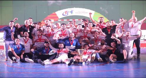 الأهلي 16-5 الزمالك.. الأبيض يضيف اللقب الخامس في سباق ألعاب الصالات